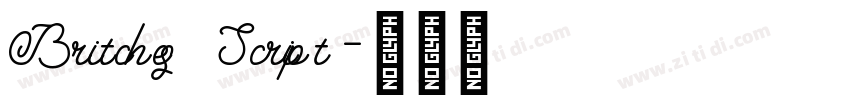 Britches Script字体转换
